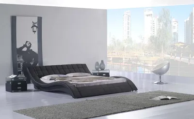 Immagine prodotto di Letti per hotel matrimoniali Camera da letto in pelle Letto imbottito di design 180x200cm