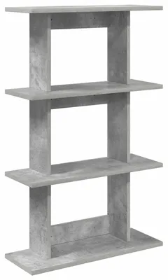 Obrázek produktu pro vidaXL Nástěnná police, betonová šedá, 56 x 20 x 90 cm, dřevotříska
