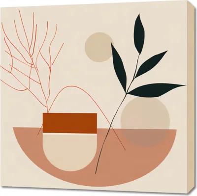 Image de Image 70 x 70 cm Essai botanique