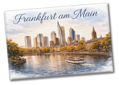 Produktbild von Frankfurt am Main Skyline Wolkenkratzern und historische Altstadt Souvenir