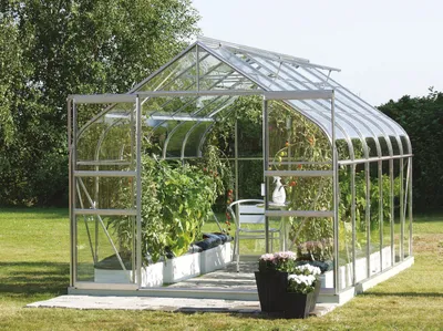 Obrázek produktu pro Skleník Vitavia Diana 9900 skleněný 3 mm 264 x 383 cm hliník