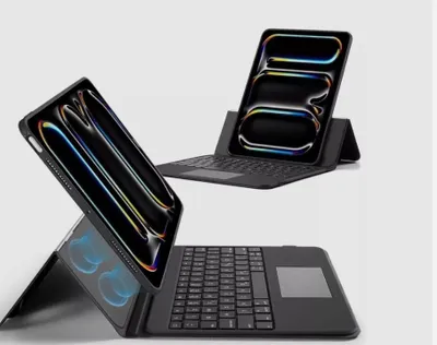 Produktbild von ESR iPad Pro 13 Zoll (M4, 2024) Tastaturhülle mit Magnetständer Schwarz