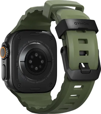 Obrázok produktu pre Nomad Rocky Point Band, Skupina, Smartwatch, Čierna, Apple, Ultra / 46mm, Koža, Titán