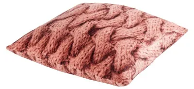 Produktbild von Timo Kissen Velour Wolloptik lachs 45x45cm