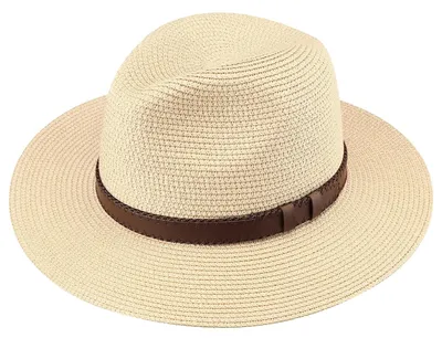 Immagine prodotto di Elzusha - Cappello da donna in paglia Panama con tesa larga