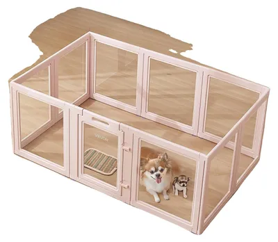 Produktbild von VEVOR Wurfkiste für Welpen, 1540x1000x600 mm, Welpenlaufstall, mit transparenten