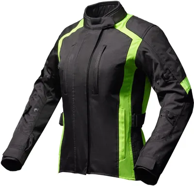 Produktbild von Modeka Tarex II wasserdichte Damen-Motorrad-Textiljacke, schwarz/gelb, 48