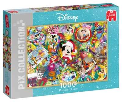 Produktbild von Jumbo 18876 Disney Christmas 1000 Teile Puzzle