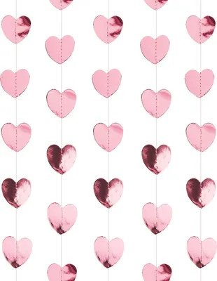 Produktbild von Oblique Unique Deckenhänger Herz Girlande JGA Hochzeit Valentinstag Geburtstag Party Deko - roségold