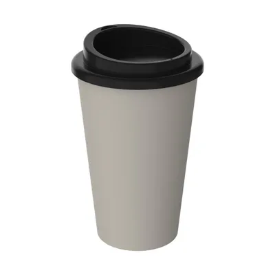 Immagine prodotto di Tazza termica da caffè in plastica biologica - tazza da caffè da 350 ml senza BPA e 100% riciclabile &  Germany - nocciola