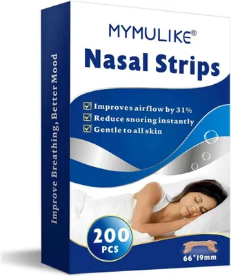 Obrázok produktu pre MYMULIKE náplasti na nos proti chrápaniu 200 kusov Sport SchlafGegen