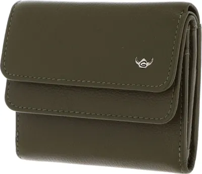 Image de Golden Head porte-monnaie Madrid RFID Protect Billfold Coin Wallet With Front Flap Snap Closure Olive