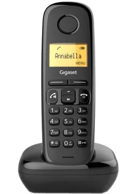 Produktbild von Gigaset A270 Trio, DECT-Telefon, Kabelloses Mobilteil, Freisprecheinrichtung, 80 Eintragungen, Anrufer-Identifikation, Schwarz
