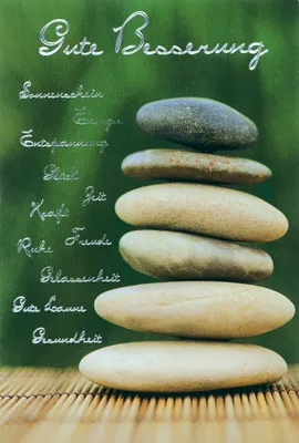 Produktbild von Genesung - Glückwunschkarte im Format 11,5 x 17 cm mit Briefumschlag