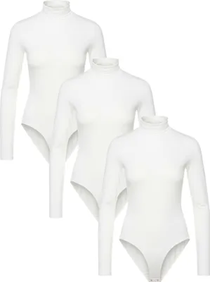 Zdjęcie produktu dla BASIC MAX Body z stójką Women 3 sztuki w zestawie Biały L Maxte