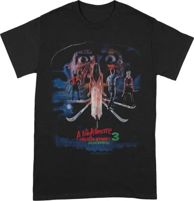 Image de Nightmare On Elm Street - "Dream Warriors" T-shirt Homme/Femme Unie BI220 (L) (Noir)