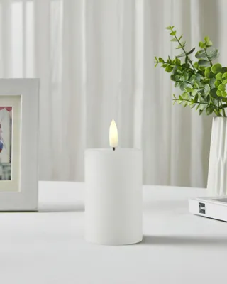 Produktbild von Eglo LED Kerze Leskino warmweiß 8,5 x Ø 5,5 cm weiß