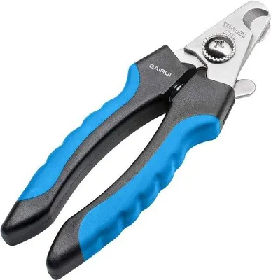 Produktbild von Famanu Nagelknipper für Hunde - Professionelle Nageltrimmer mit Nagelfeile (blau)
