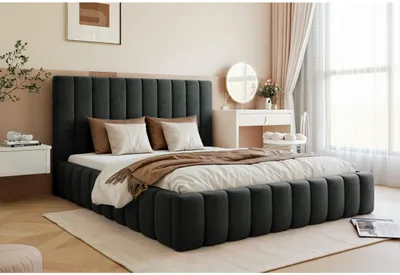 Produktbild von Polsterbett s Schlafzimmerbett IMPERIA mit elegantem Kopfteil & Stauraum