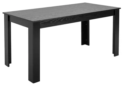 Image de Table de salle à manger rectangulaire en bois de 160 cm pour 4 à 6 personnes (table seule)