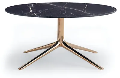 Immagine prodotto di Tavolino design metallo marmo rotondo oro Italia tavolo arredo tavoli soggiorno