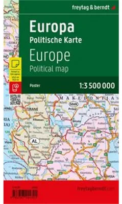 Produktbild von Europa politisch, Straßenkarte 1:3.500.000, Poster, freytag & berndt