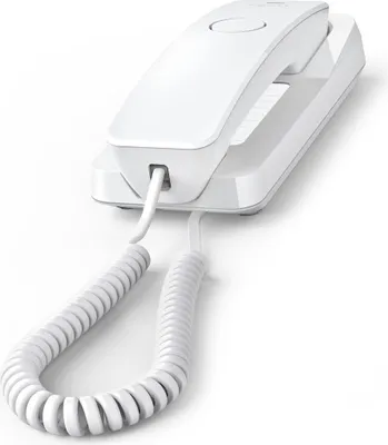 Productafbeelding van Gigaset DESK 200, Analoog telefoon, draadloos handset met kabelverbinding, 10 contacten, wit