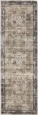 Produktbild von Interiyou Waschbarer Teppich Gent Anthrazit/Taupe 80x240 cm