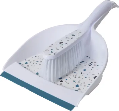 Image de Pelle avec rebord en gomme et balayette Terrazzo