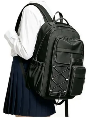 Produktbild von Schulrucksack Damen Herren 15,6 Zoll Laptop Rucksack Schwarz Wasserdicht Leicht 30L