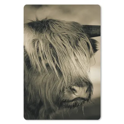 Produktbild von MuchoWow® Mauspad Mousepad Schottischer Highlander - Tiere - Haare 18x27 cm - Mousepads - Maus Mat - Pad - Mausunterlage