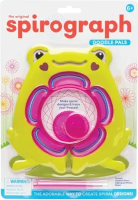 Produktbild von SPIROGRAPH Kreativset Frosch mit Schablone für Spiralmuster und Mandalas