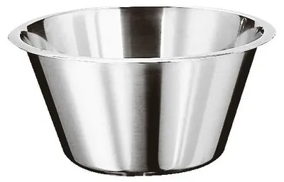 Image de Bol de cuisine Paderno, plat, 2,0 L, en acier inoxydable, résistant à la corrosion, modèle 12582-22