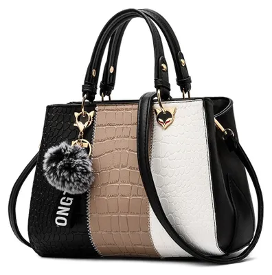 Produktbild von Damenhandtasche mit Schulterriemen und großem Fassungsvermögen