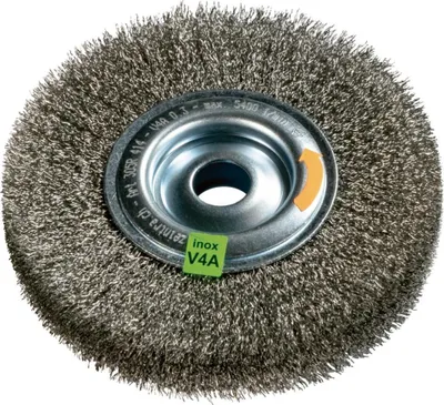 Obrázok produktu pre Okrúhla kefa V4A lisovaná 200x30x0,3 mm ZEINTRA