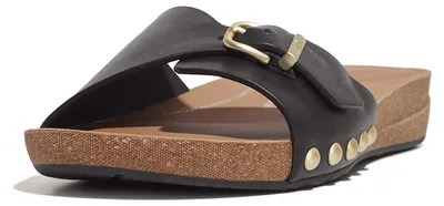 Obrázek produktu pro Kožené pantofle FitFlop iQushion s nastavitelnou přezkou Damen