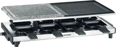 Obrázek produktu pro Severin RG 2373, 8 člověk/lidí, Plast, Nerezová ocel, Černá, Obdélníkový, Kámen, 485 x 240 mm