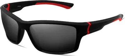 Zdjęcie produktu dla Okulary męskie z polaryzacją - Czarne Nerds - Ochrona i styl - Filtr UV 400 - Włoski design -   - Redukcja odblasków - Większa wygoda