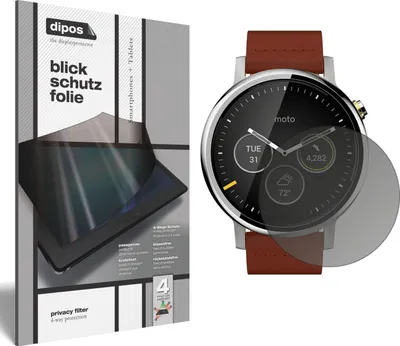 Produktbild von Blickschutzfolie für Motorola Moto 360 (2019) matt Schutzfolie Folie Display Schutz dipos