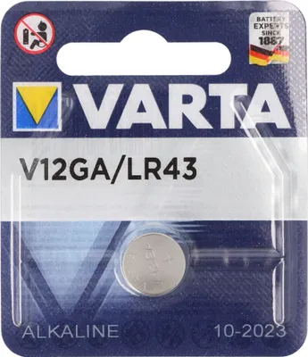 Produktbild von Varta V12GA, LR43, 186, 84, LR1142 Knopfzelle