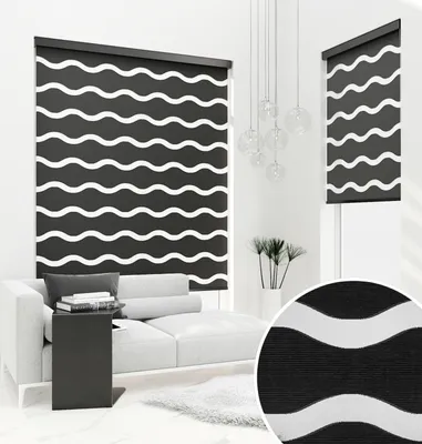 Produktbild von PREMIUM DOPPELROLLO WELLE SCHWARZ mit Alu Kassette (125x150 cm, Kassettenfarbe: silber matt)