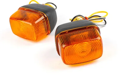 Obrázek produktu pro Kompletní Pár Předních Blinkrů Černá Oranžová
