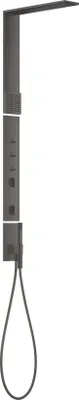 Produktbild von hansgrohe AXOR ShowerComposition Duschpaneel, mit Thermostat, Kopfbrause 110/220, Schulterbrause, inklusive Zubehör, 12595340