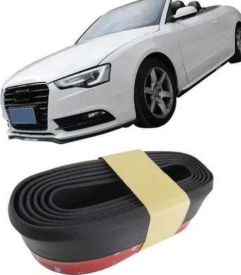 Produktbild von Frontspoiler Gummilippe Spoiler Lippe Gummi Flexibel Schwarz für viele Fahrzeuge