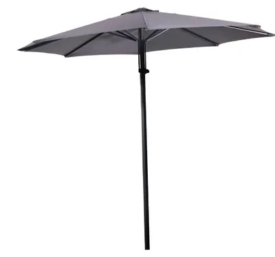 Produktbild von Lesli Living - Sonnenschirm zum Aufklappen Libra - Grau - Ø300cm