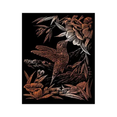 Produktbild von Royal & Langnickel Kupferfolie Gravurkunst, 18" x 10", Kolibri