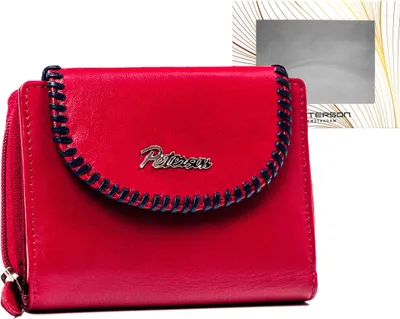 Produktbild von PTN KA-21-4283 Rosa/Blaue Lederbrieftasche