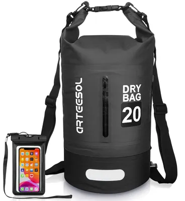 Immagine prodotto di Omgoods - Borsa impermeabile Dry Bag da 5/10/20/30 litri con tracolla regolabile, ideale per sport acquatici