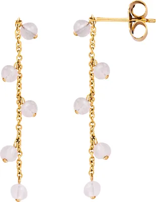 Produktbild von Xenox Damen 9K Gelbgold Ohrhänger mit Mondstein in goldfarben - XG4581GM