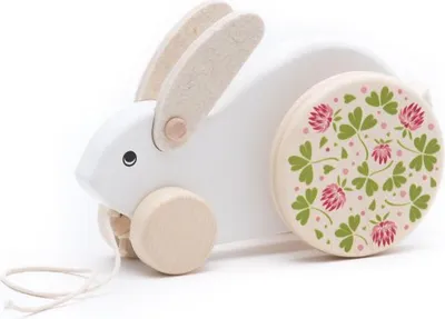 Produktbild von Bajo Holzspielzeug Kaninchen - buntes pädagogisches Spielzeug